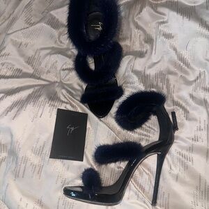 GIUSEPPE ZANOTTI FUR HEELS